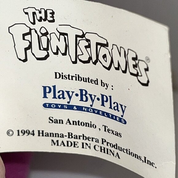 Vtge The Flintstones DINO Denver Broncos Plush Team NFL 1994 Hanna Barbera w/tag - Picture 5 of 14